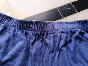 Half Shorts Navy Blue Soft Cotton Buy