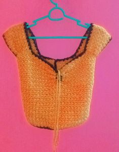 Sweetheart Neck Cute Crochet Top 🍊