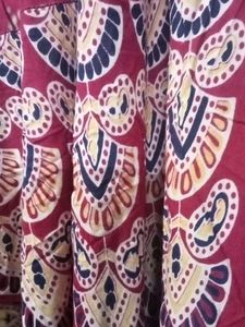 Red Colour Printed Kurti