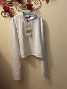 Beautiful Zara Fitted Long Sleeves Top