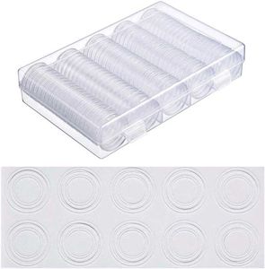 Coin Capsules 120Ps With Adjustable Foam And Box