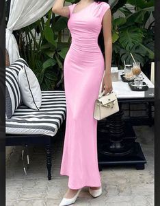 Pink Bodycon Maxi Dress
