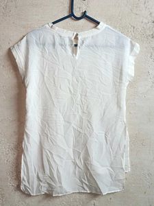 Ladies Summer Fashion Top Sleeveless White