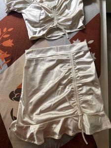 Silky Ivory Two-Piece Set