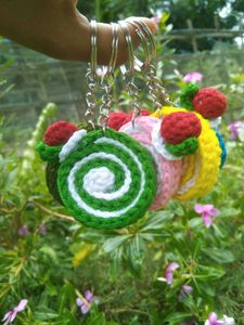 Swiss Roll Keychain