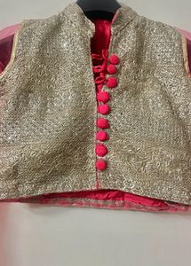 Peach Pink Ish  Net Lehenga
