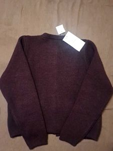 Burgundy Knit Cardigan