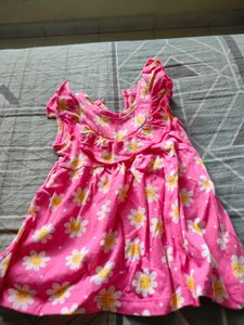 Cute Pink Floral Dress