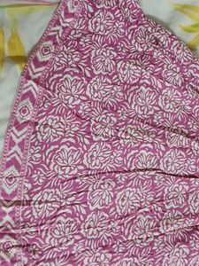 Pink Coloured Flared Mid Frock For Women