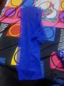 Blue Patterned Maxi Dress