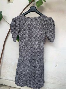 Floral Pattern Short Sleeve Dress
