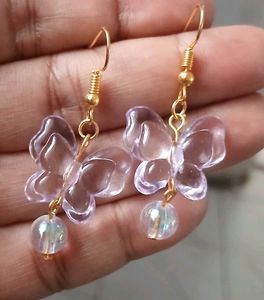Purple Butterfly Necklace
