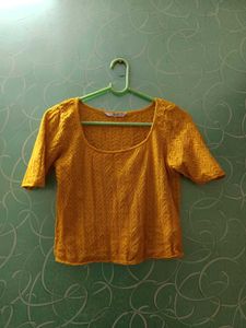 Yellow Woolen Top