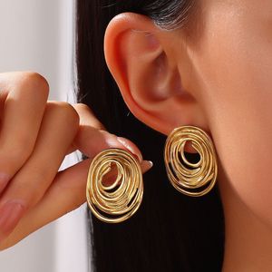 SALE 18K Gold Plated Spiral Earings