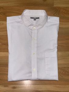 Uniqlo White Checked Shirt