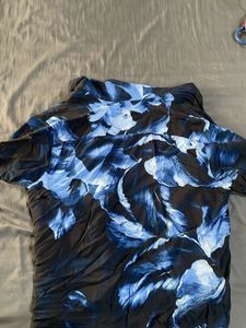 Floral Print Shirt Boxy Fit