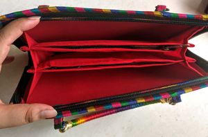 Combo Of Embroidered Clutch/Wallet