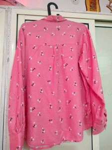 oversized pink Shirt