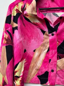 Cropped satin Shirt