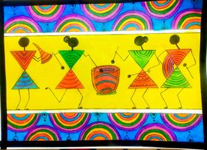 Warli Art Handmade Painting