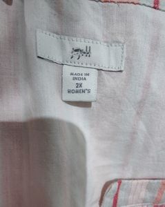 Pink Cotton Maxi Dress - 2XL