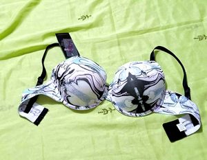 Multicolored Underwire Plus Size Bra