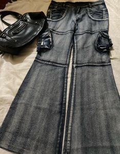 SALE🔥y2k 🎀 Cargo bootcut Flared Jeans(imported