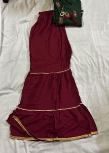 Green Embroidered Kurti