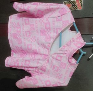 Tokyo Talkies Pink And White Print Top