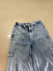Acid Wash Cargo Pants