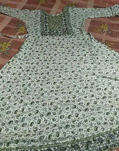 Green Printed Kurta