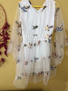 Floral Embroidered Dress