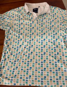 Patterned Polo Shirt