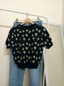 Floral Knit Top