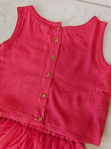 Pink Ethnic Lehenga Choli Set