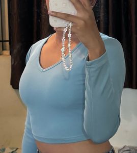 Blue Crop Top