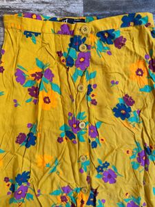 Floral Yellow Skirt