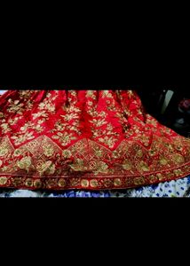 Red &amp; Gold  ethnic gown