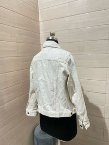 M&amp;S White Denim Jacket