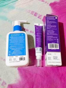 The Derma Co 2.5% Benzoyl Peroxide Spot Correcting Gel &amp; Face Wash Combo 💜