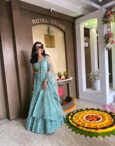 Green Pastel Lehenga