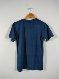 Navy Blue Printed Casual T Shirt (Men&#39;s)