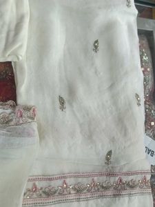Elegant White Embroidered Salwar Kameez