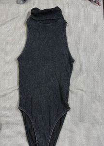 ZARA Sleeveless Ribbed Bodysuit