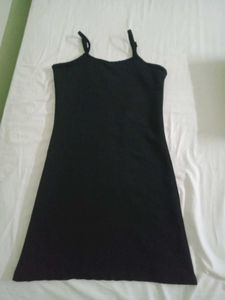 Black Slip Dress With Shrug