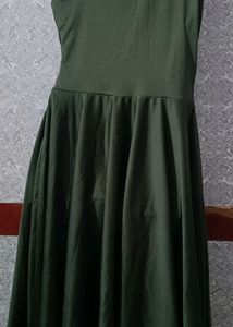 Ruffle Linen Fit &amp; Flare Dress