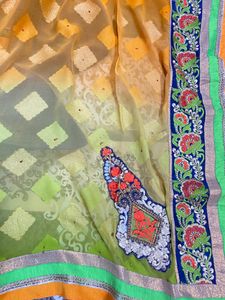 Heavy Pallu Saree With Designer Blouse
