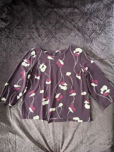 Boxy Top, Burgundy Color, Good On Skin
