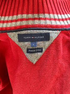 Red Tommy Hilfiger Sweater