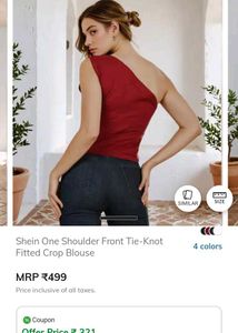 Stylish One Shoulder Crop Top